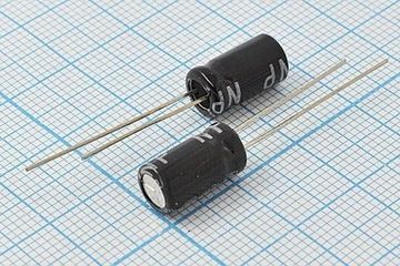 Конденсатор неполярный электролитический 2,2мкФ 50в NP/ 5х11 / 85°C / Teapo