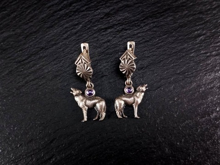 Серьги "Волчья песня"