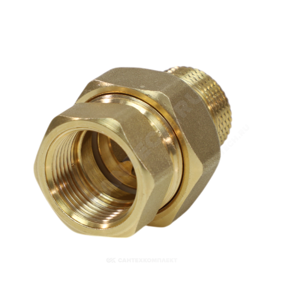 Соединитель латунь американка Ду 20 (3/4") прямой ВР/НР R18 Giacomini R18Y004
