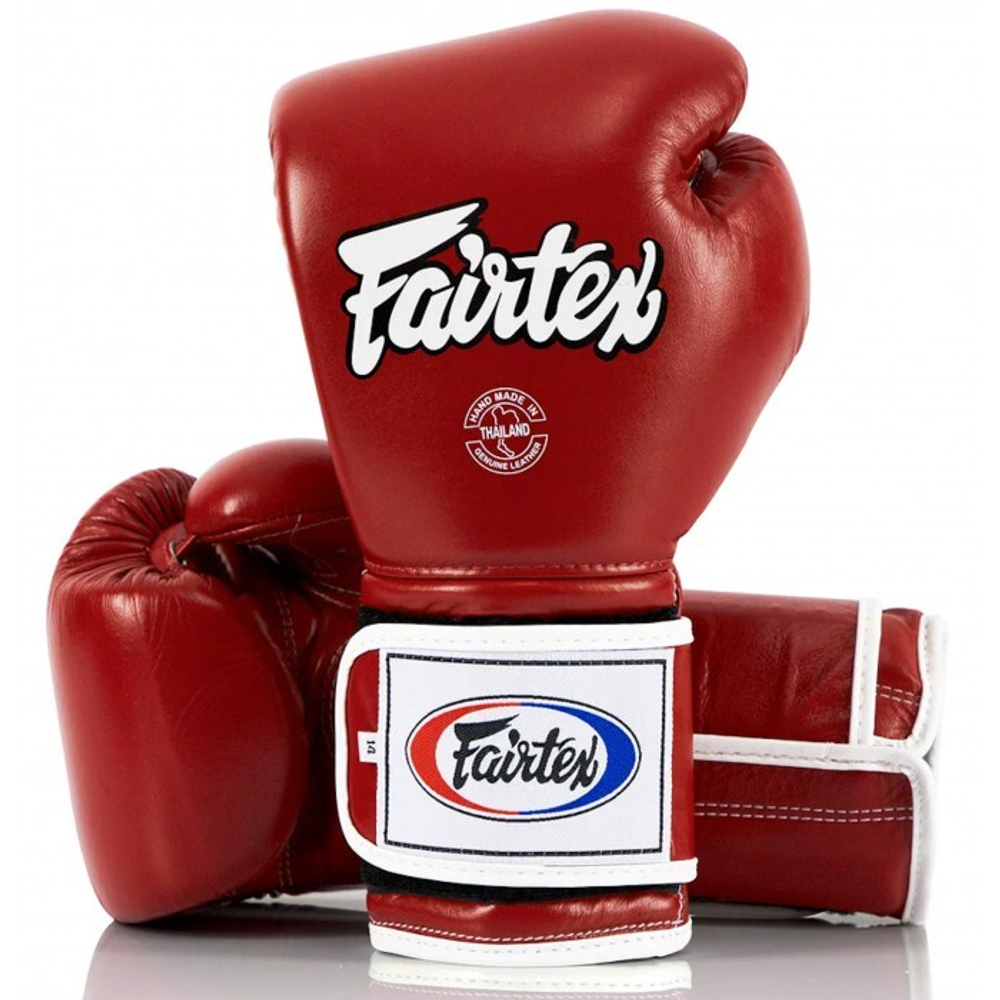 Боксерские перчатки Fairtex BGV-9 Red/White Piping
