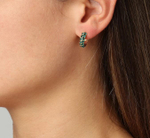 Серьги Dyrberg Kern HEIDI SG EMERALD GREEN 360023