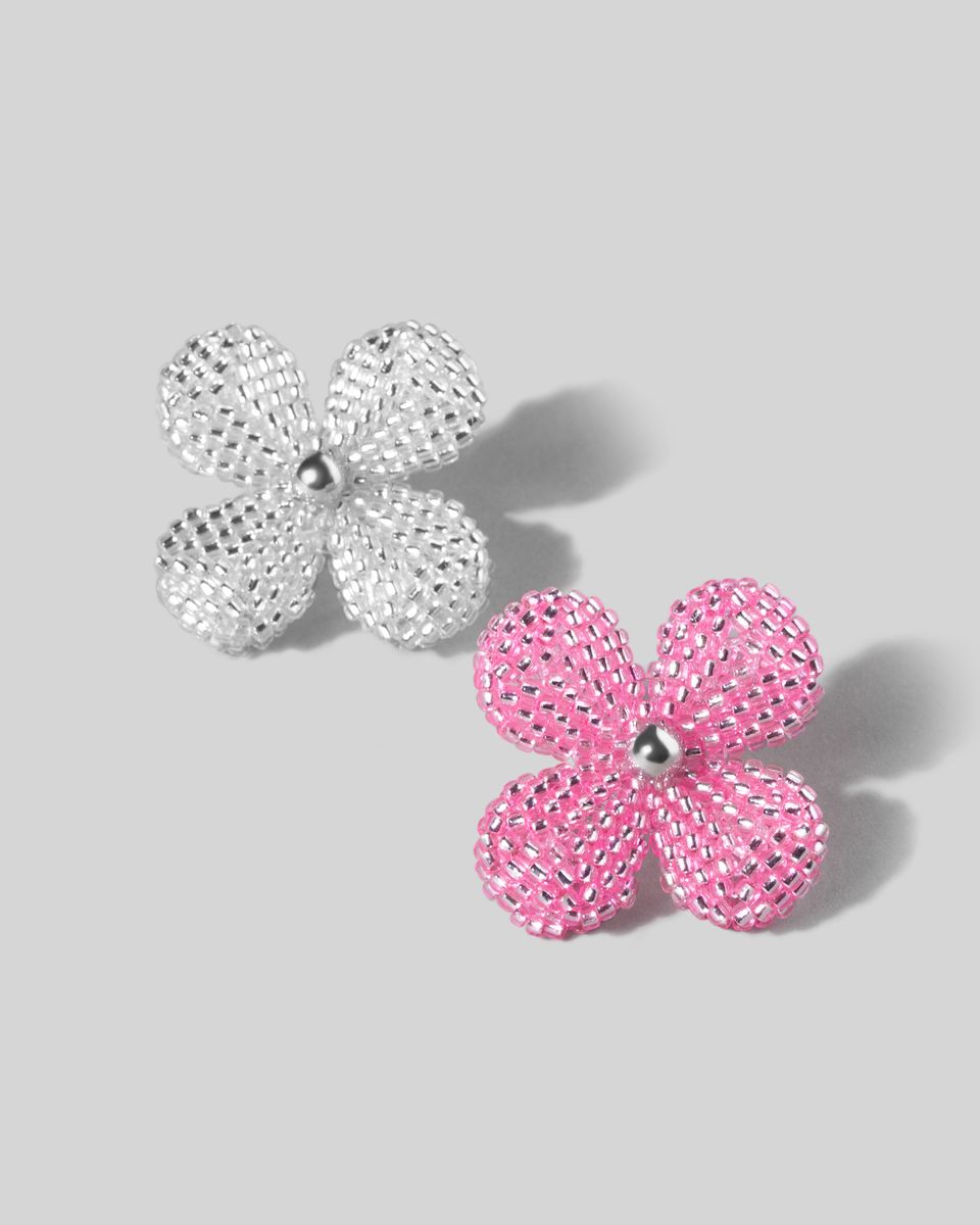 Пуссета Beaded Flower Pink