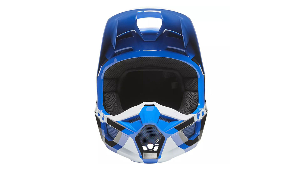 Мотошлем подростковый Fox V1 Lux Youth Helmet (Blue, YM, 2022 (28356-002-YM))