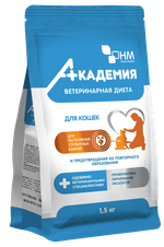 Ветдиета Академия  для кошек для растворения струвитных камней,предотвращения их образования 400гр.