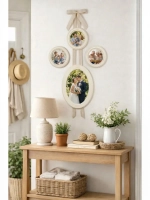 Фоторамка круглая, 3 штуки в наборе