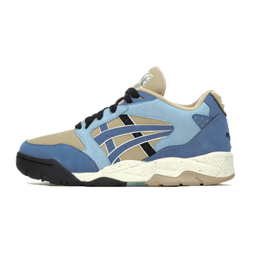 Asics Гель Fuse Текстиль Синтетическая Кожа Низкий Верх Повседневная Обувь Унисекс Хаки Синий