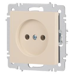 Розетка Intro Accent 6-201-02 2P 16А-250В IP20 СУ AL/CU слоновая кость