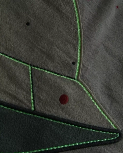 ZARA HOME ДЕТСКИЙ ФЛИСОВЫЙ ПЛЕД С ВЫШИВКОЙ, РАЗНОЦВЕТНЫЙ