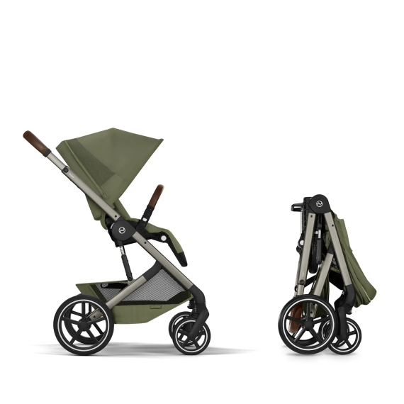 Детская коляска Cybex Balios S Lux TPE 2 в 1 Moss Green