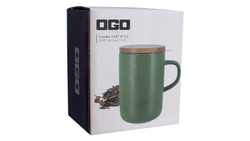 Кружка с ситечком 475мл OGO Juliet темно-зеленая