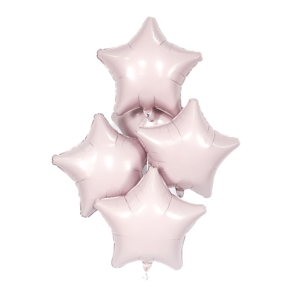 Шар (19''/48 см) Звезда, Пыльная роза, 1 шт.