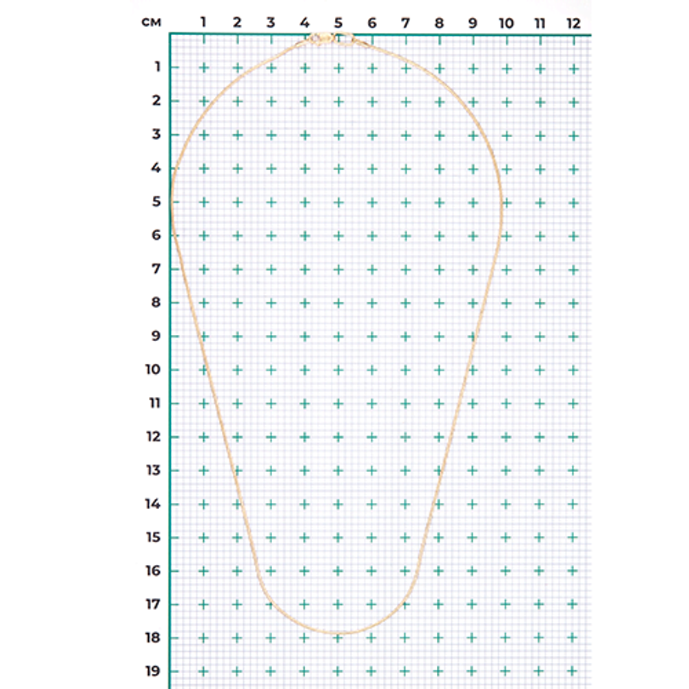 Цепь из лимонного золота с алмазной гранью (плетение «Снейк»)