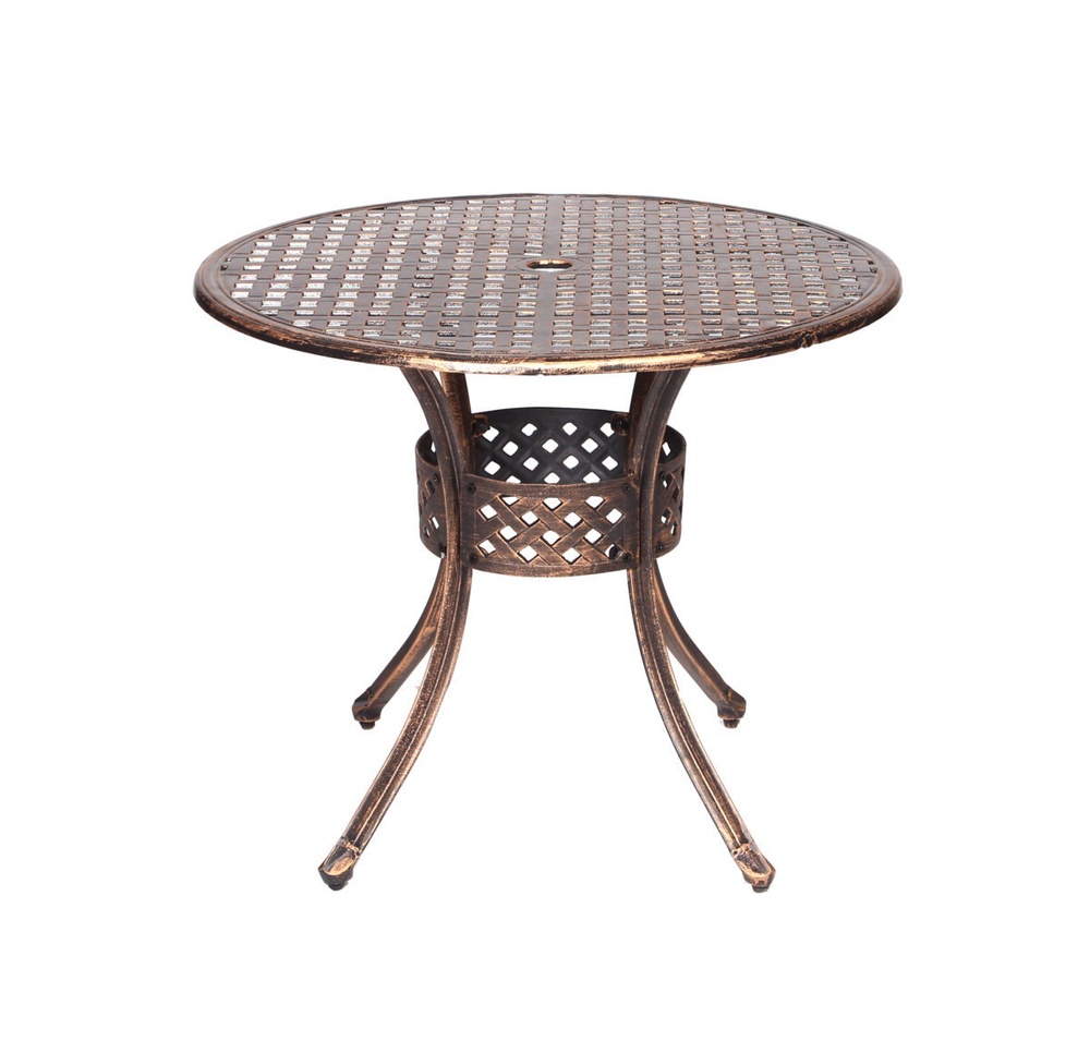 Стол из литого алюминия ЛИОН «LION» круглый D85