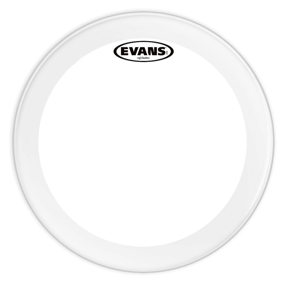 Eq3 Coated 24" Пластик Для Бас Барабана, Двойной, С Напылением, С Двумя Демп. Кольцам Evans Bd24Gb3C