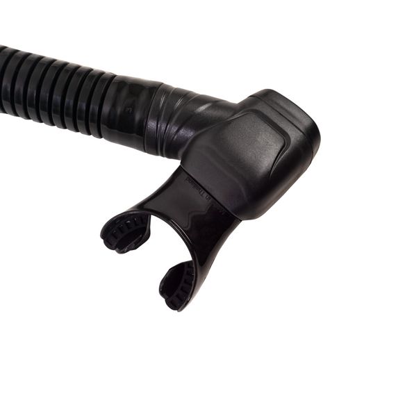 Трубка Scorpena N2 c двумя клапанами прямая черная