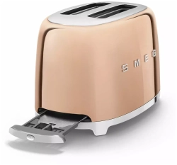 Тостер Smeg TSF01RGEU, розовое золото