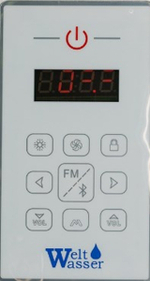 Душевой бокс WeltWasser WW500 Emmer 13555 135x135 10000003290 профиль Хром стекло прозрачное