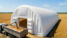 Надувной пневмоангар для зерна: расчет объема, примеры и выгоды