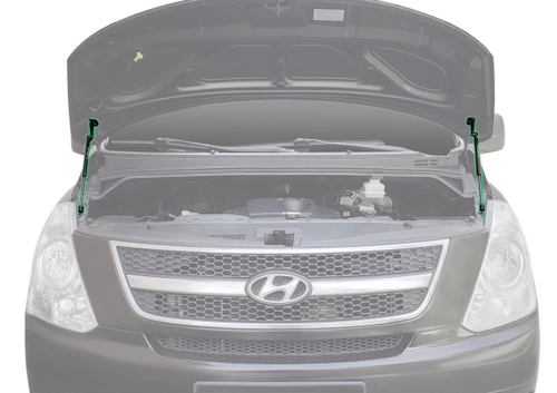 Газовые упоры капота Pneumatic для Hyundai Grand Starex 2007-2018/H1 II 2007-2018, 2 шт., KU-HY-ST00-00