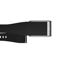 Кожаный люксовый ремешок для Whoop 5.0 LeatherLuxe Tapered Band Black with Titanium