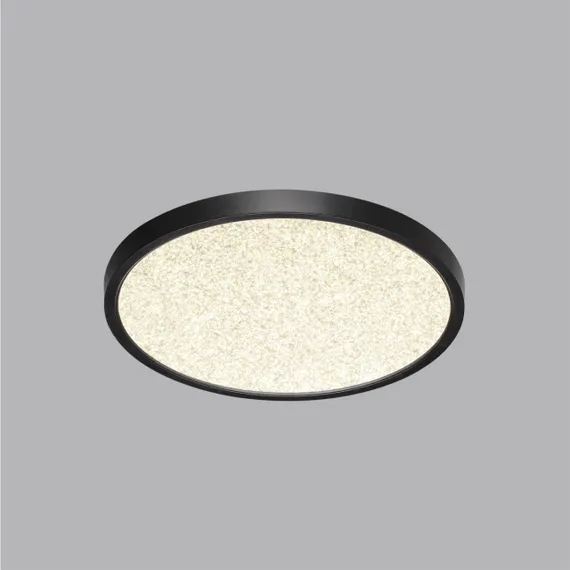 7662/24L MITRA LED SN 090 Светильник пластик/белый/черный LED 24Вт 3000/4000K D300 IP40 OMEGA BLACK