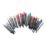 Набор гелевых ручек с блестками 1мм 36 штук в ПВХ упаковке