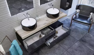 Столешница влагостойкая Velvex Gloss 190x50x6 массив вяза stGLO.190-71