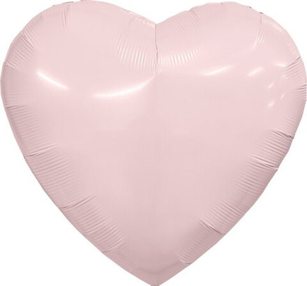 Сердце пыльная роза Ag 36" в уп.