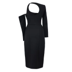 Платье с вырезом на плече KISLOVA