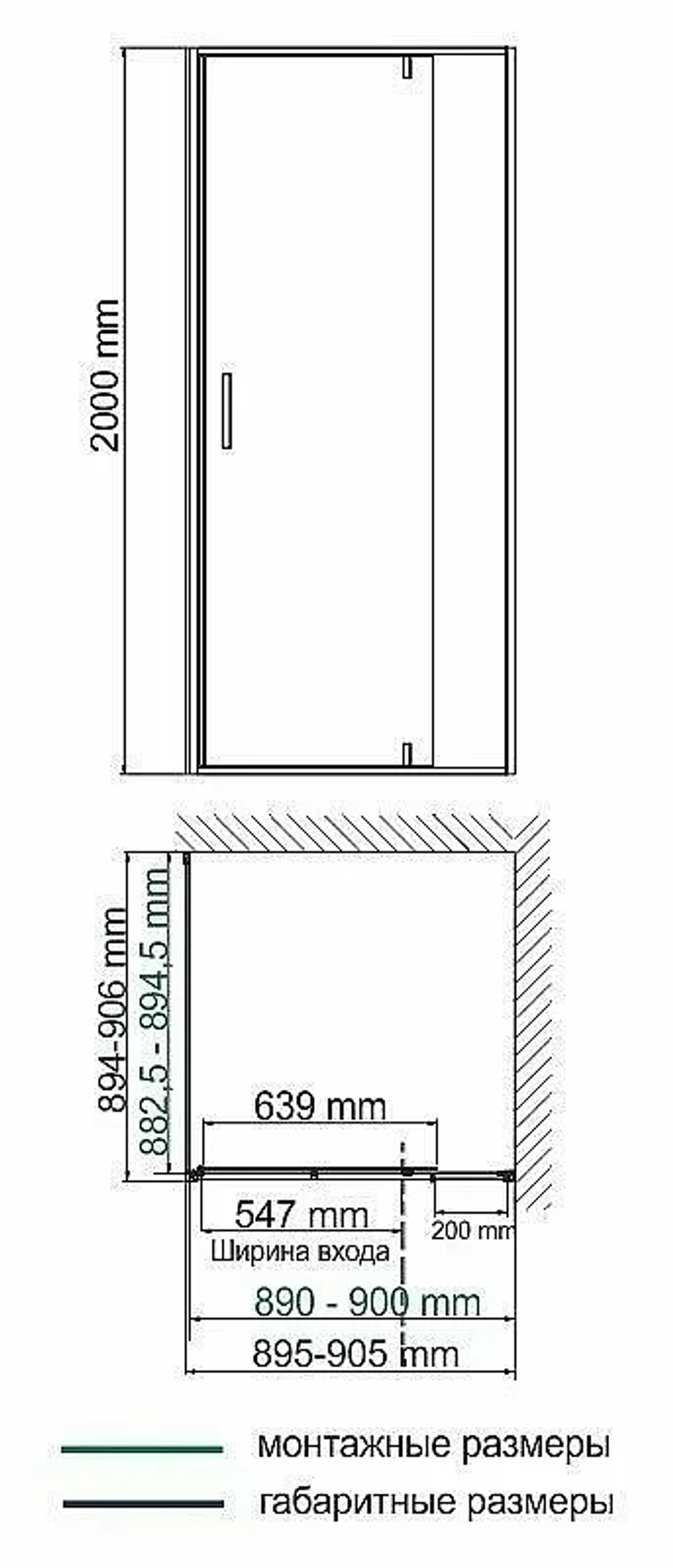 Душевой уголок WasserKRAFT Neime 19P03 90x90