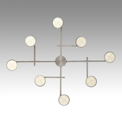 8115/8C COMFI LN26 248 никель, металл Люстра потолочная LED GX53 8*7W 220V DABRA