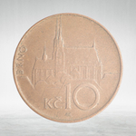 Czech Republic, 10 Korun, 1999, F