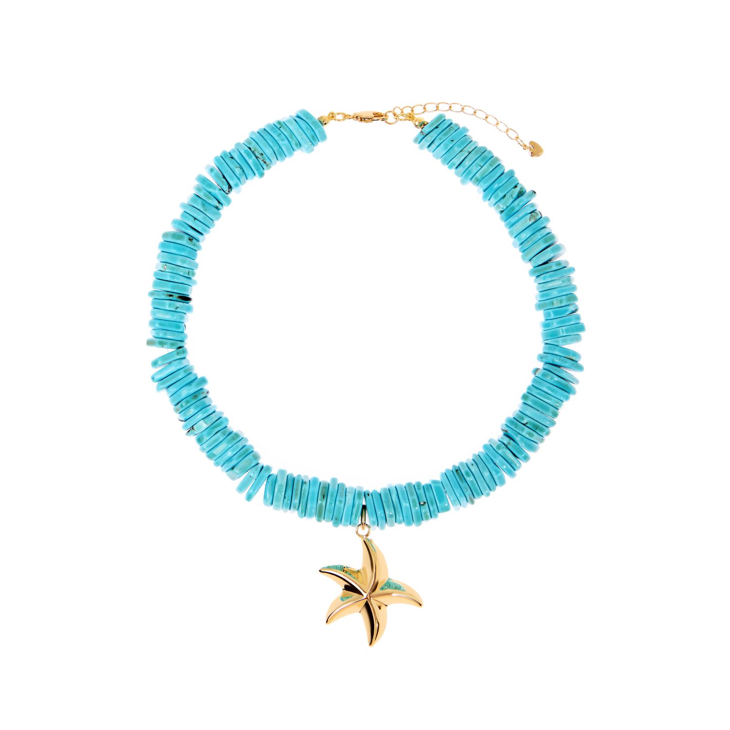 Колье Bold Necklace - Teal