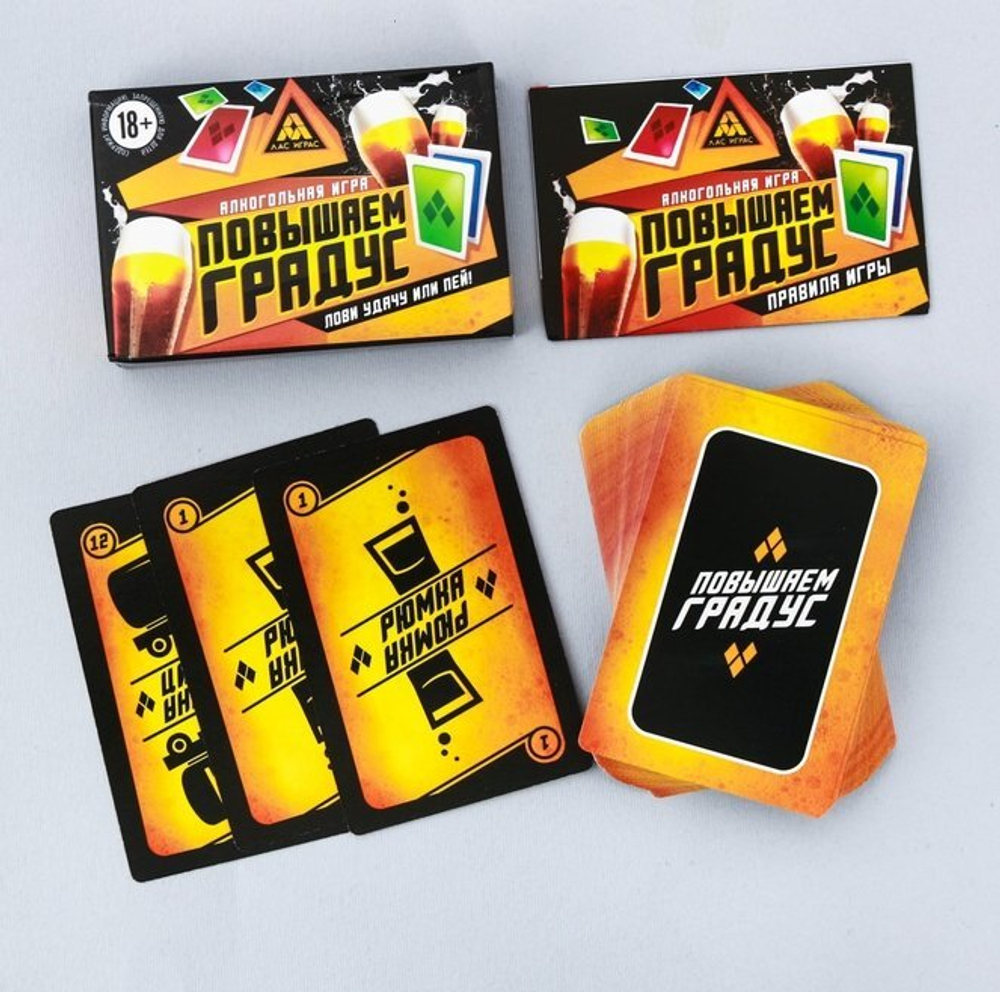 Настольная алкогольная игра «Повышаем градус»