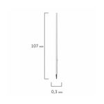 Стержень шариковый с упором 107мм, 0.7мм, Brauberg, евро, синий, игольчатый