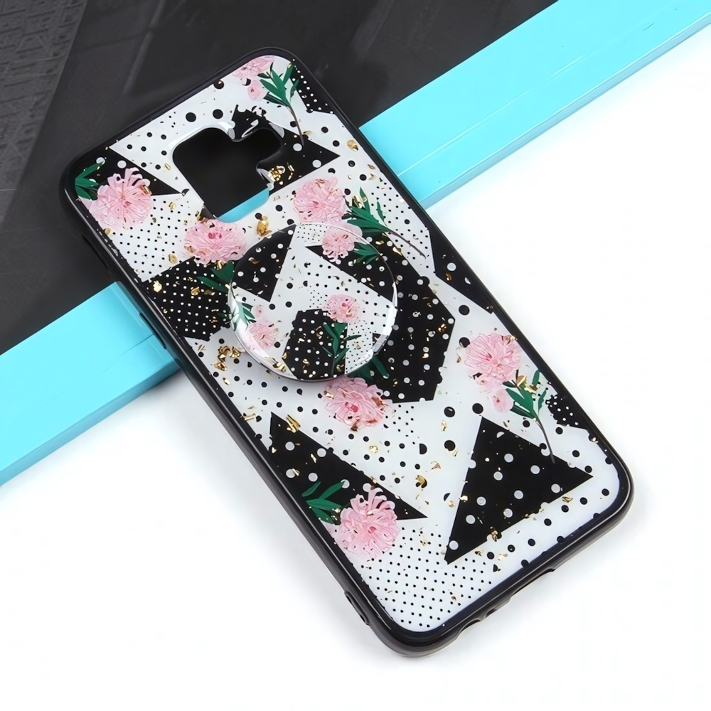 Чехол ТПУ с попсокетом для Samsung Galaxy A6 (2018), 010899