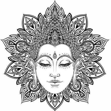 Панно настенное из дерева "Будда " 50 х 49 см.