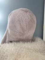 шапка зимняя ушанка из мягкого экомеха меховая