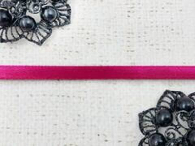 Лента атласная, ш. 1,2 см, т.фуксия