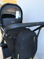 Коляска детская Peppy Monaco 2 в 1 Royal black (черный), рама черный глянец