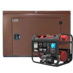 Генератор бензиновый SUNREKA G10000EAX с кожухом Geon 1400SS RAL 8017