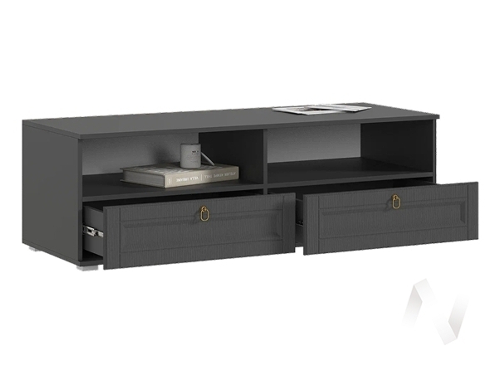 Тумба ТВ Гостиная Престиж-1 (графит/графит структурный)