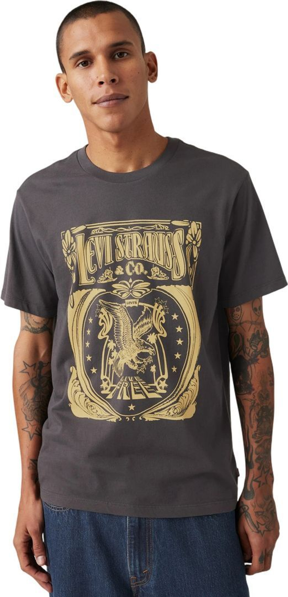 Футболка Levis GRAPHIC CREWNECK TEE черный