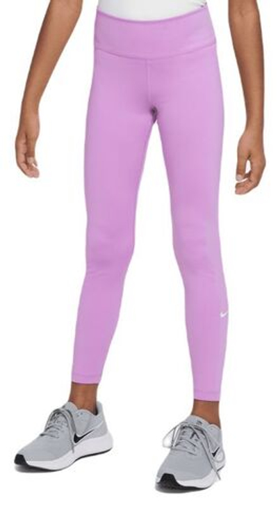 Штаны для девочки теннисные Nike Dri-Fit One Legging - rusch fuchsia/white