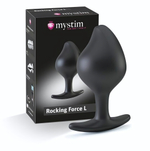 Анальная пробка Rocking Force L для электростимуляции - 10,5 см. (Цвет: черный)