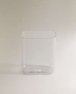 Zara Home стакан для ванной комнаты, стекло, прозрачный