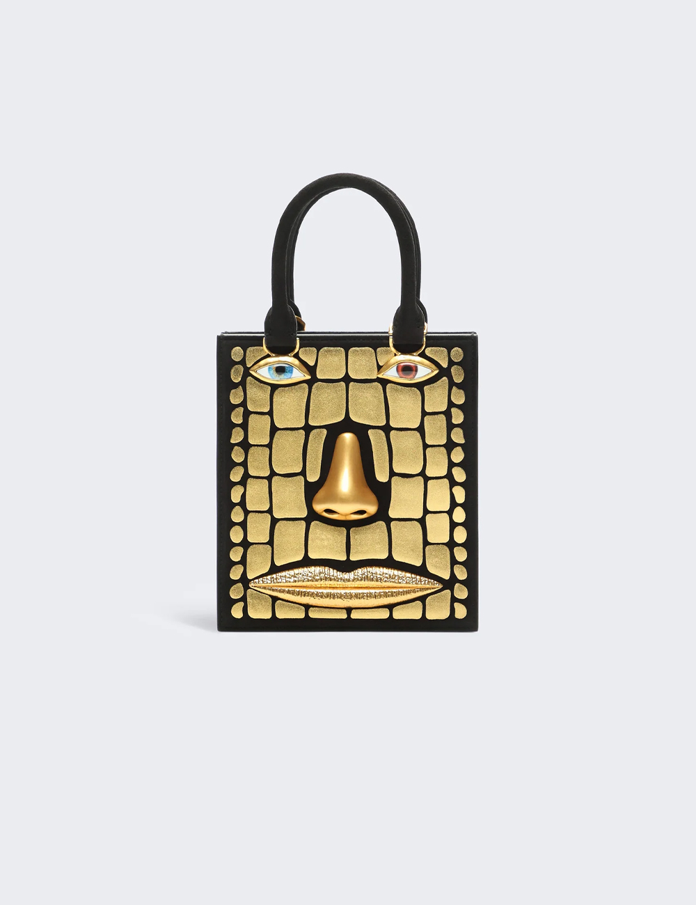 Сумка Schiaparelli Mini Face Bag "Black Metal"
