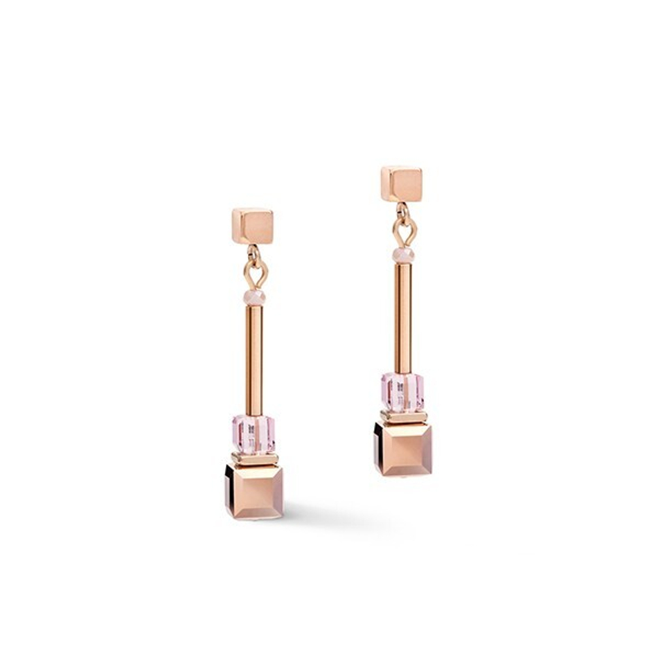 Серьги Coeur de Lion Rose Gold Lilac 5042/21-0829 цвет фиолетовый, золотой