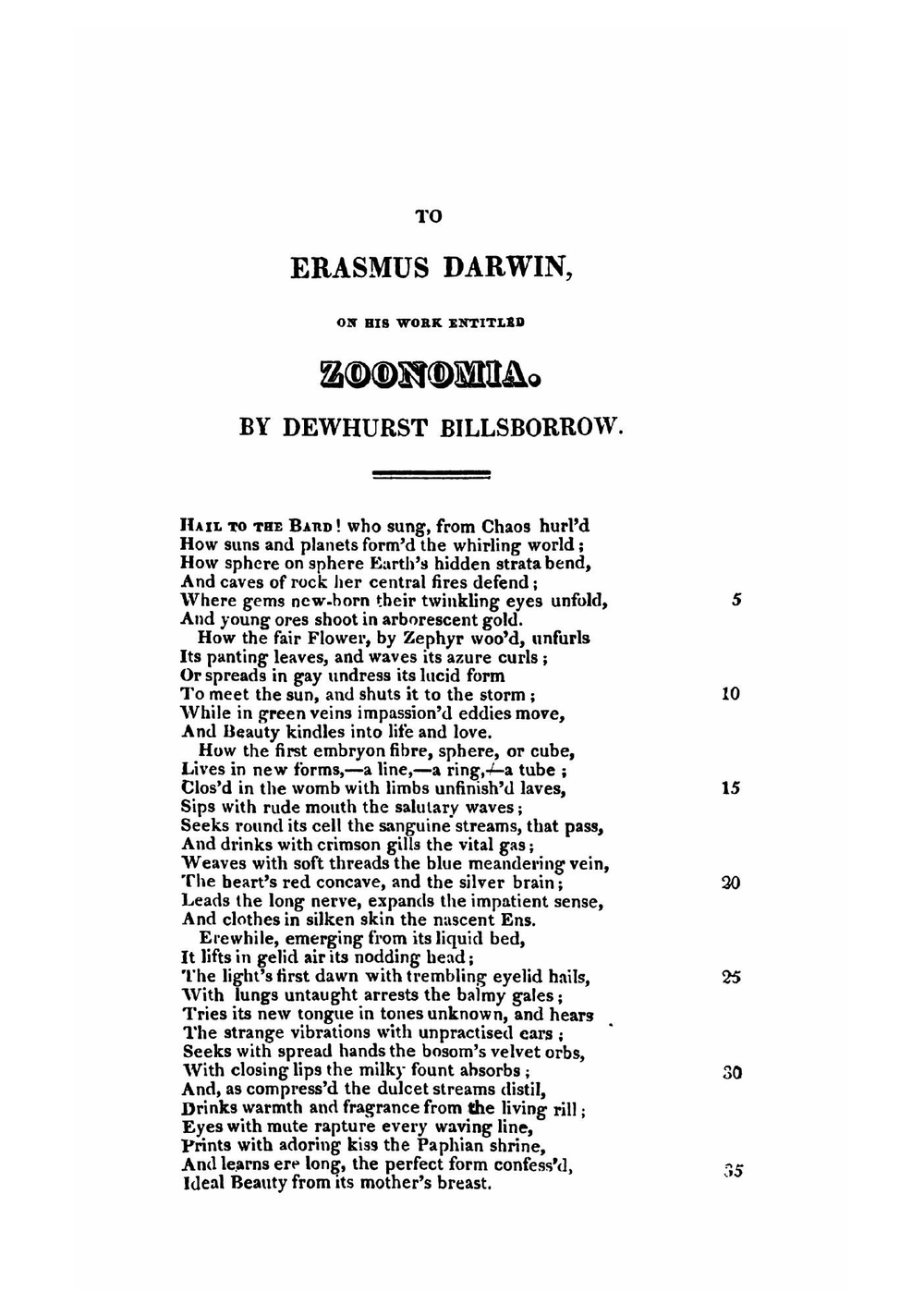 Zoonomia; Or, the Laws of Organic Life: In Three Parts .. Volume 1 | Erasmus Darwin
