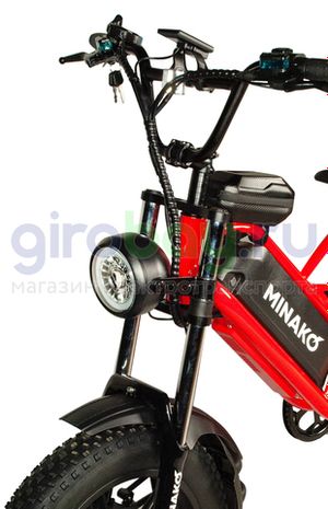 Электровелосипед Minako FOX-L 2.0 (48v/23Ah) Литые диски - Красный фото 2